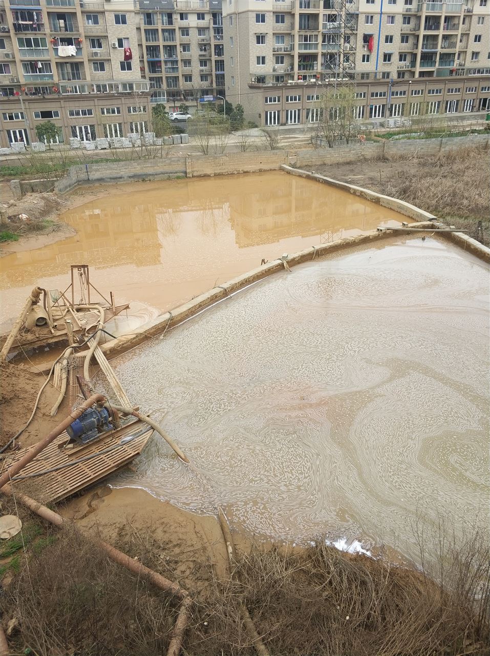 乌烈镇沉淀池淤泥清理-厂区废水池淤泥清淤